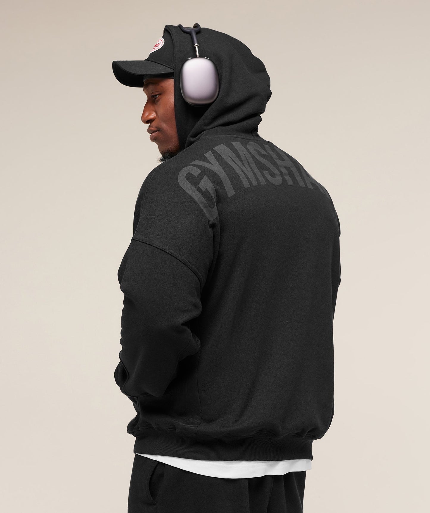 GS-0119 Power Zip Up Hoodie - Black/Asphalt Grey
