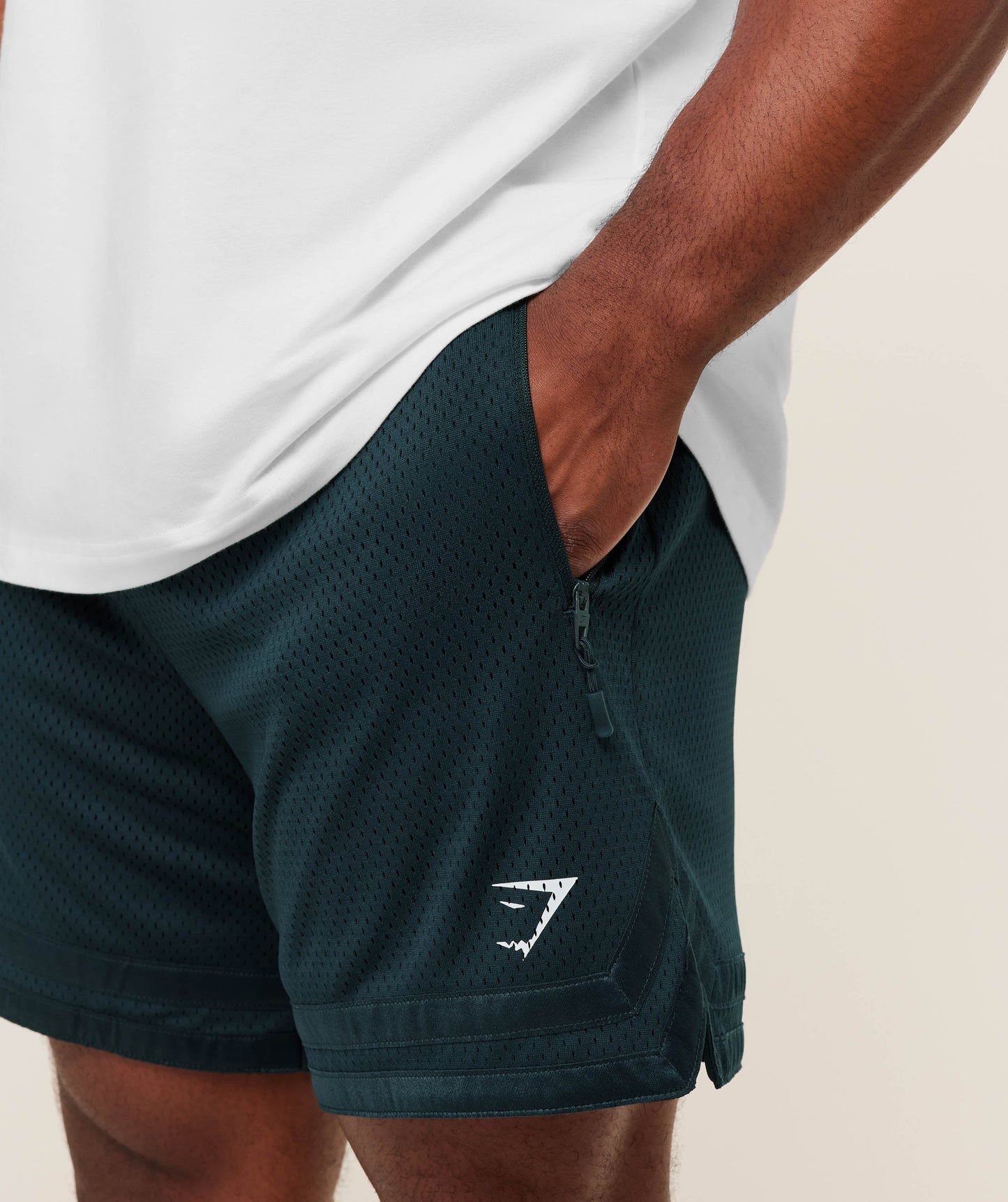 GS-0022 Campus Mesh Shorts - Deep Petrol Blue