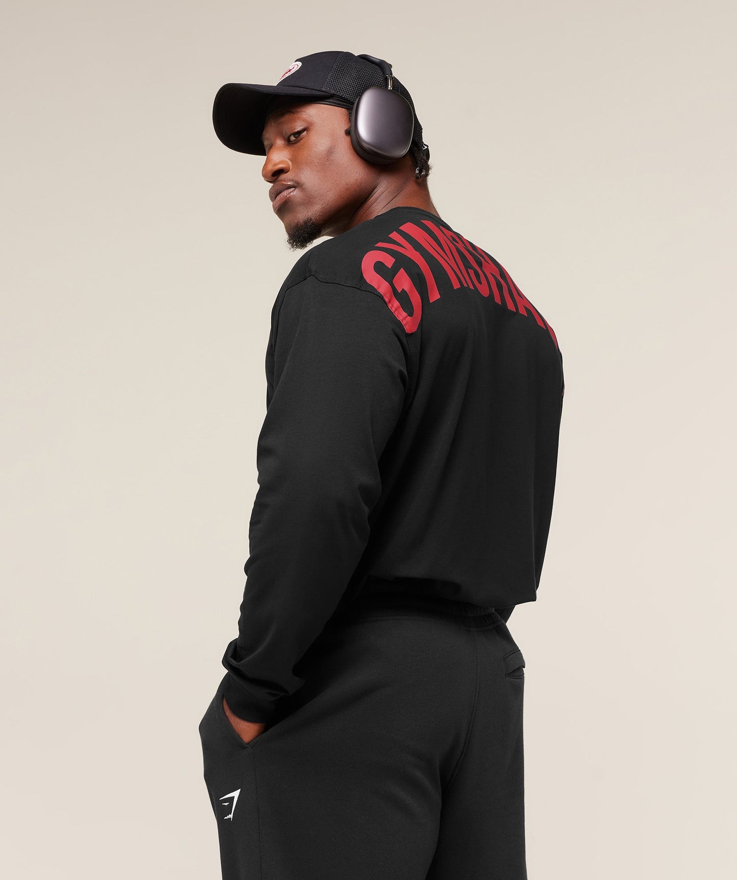 GS-0124 Power Long Sleeve T-Shirt - Black/Asphalt Grey