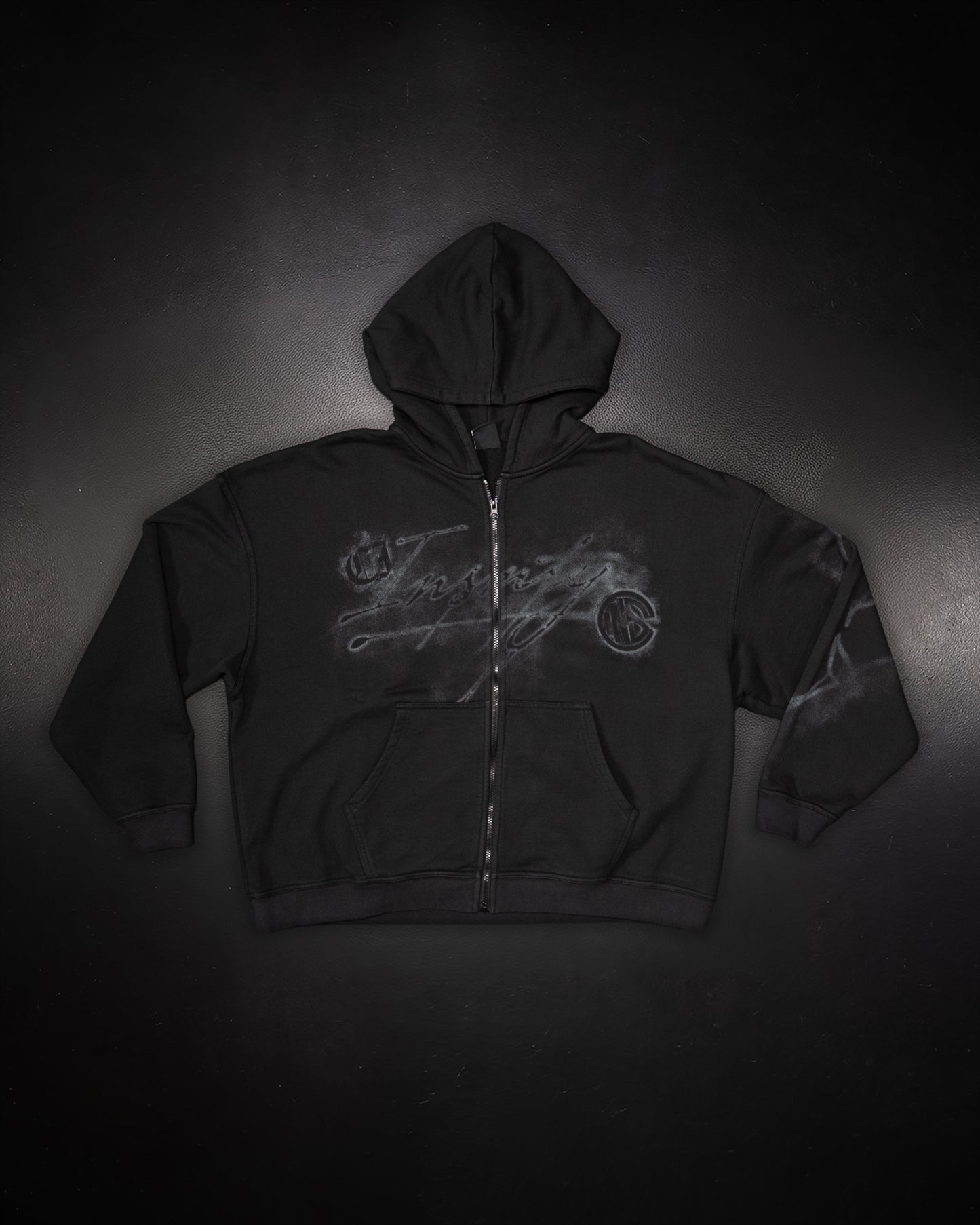 SMOKE ZIP UP HOODIE - Controlled