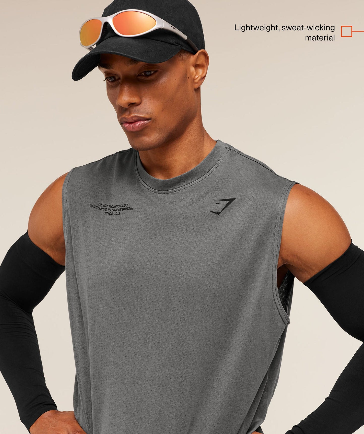 GS-0059 Conditioning Club Washed Tank - Black/Wash