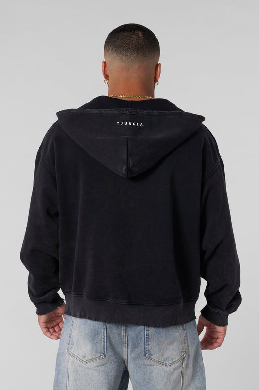 5082 - Anarchy Hoodies - Black Wash