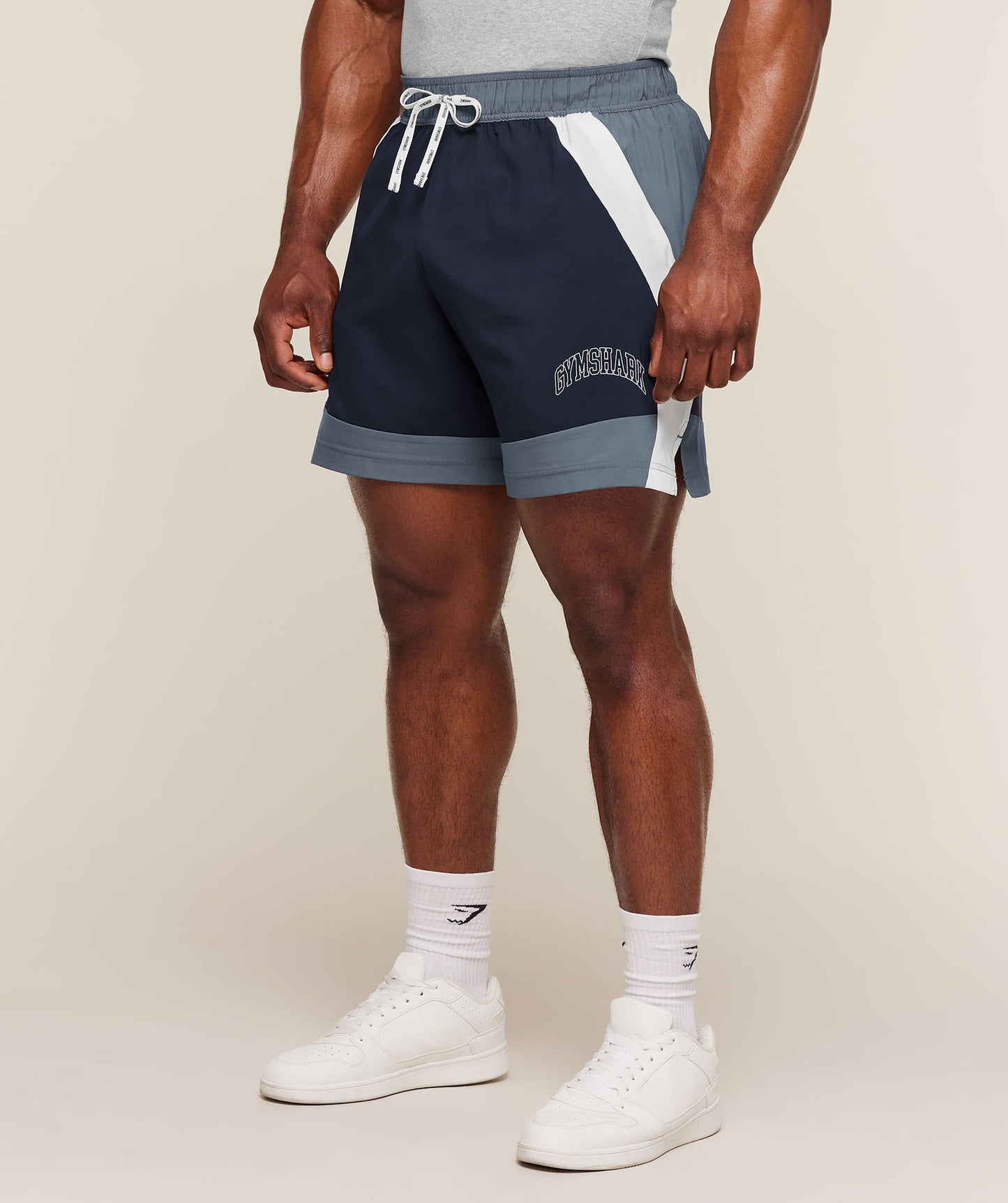 GS-0117 Collegiate Tech Shorts - Iron Blue