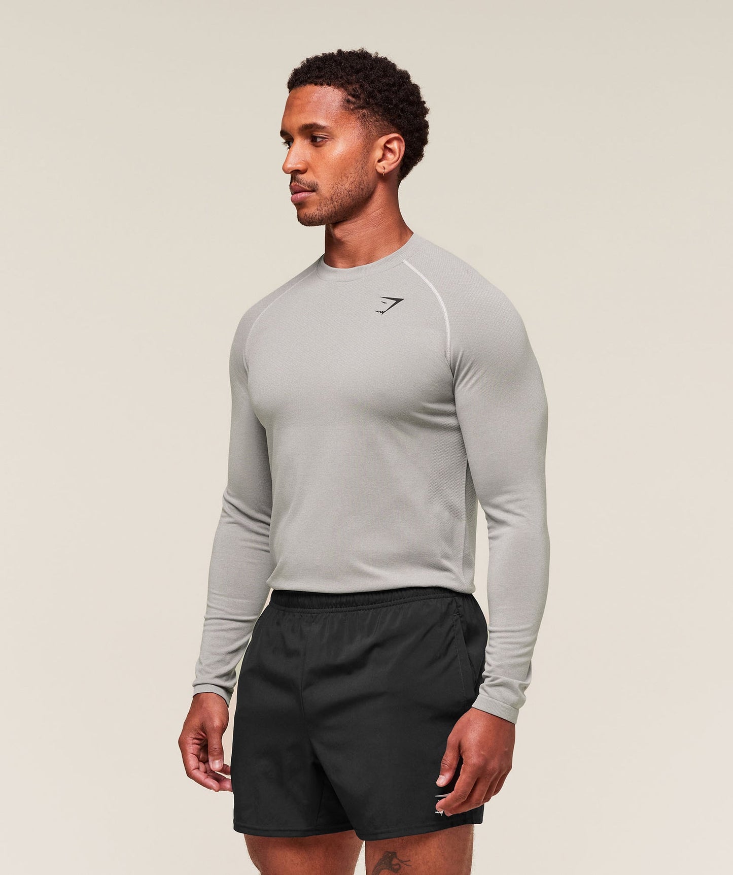 GS-0140 Vital Long Sleeve T-Shirt - Light Grey/Smokey Grey