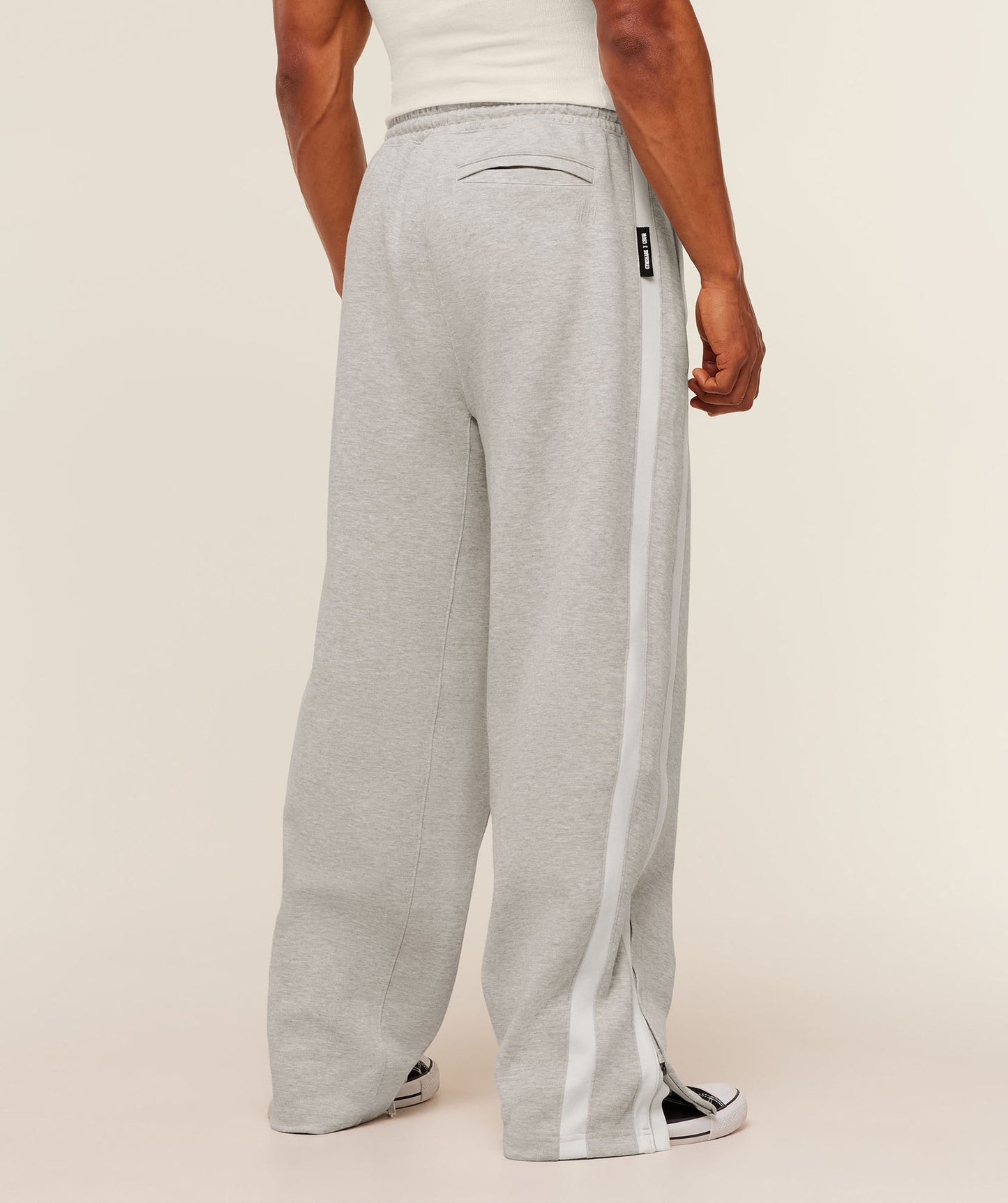 GS-0102 Gymshark x CBUM Straight Leg Jogger - Bros Stone Grey Marl
