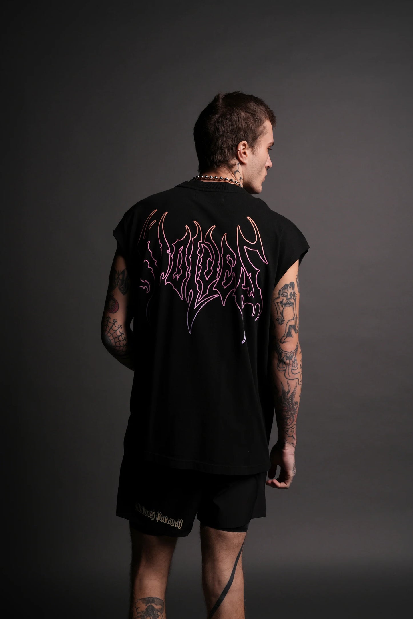 DS-0115 Iron Flame “Premium” Muscle Tee in Black
