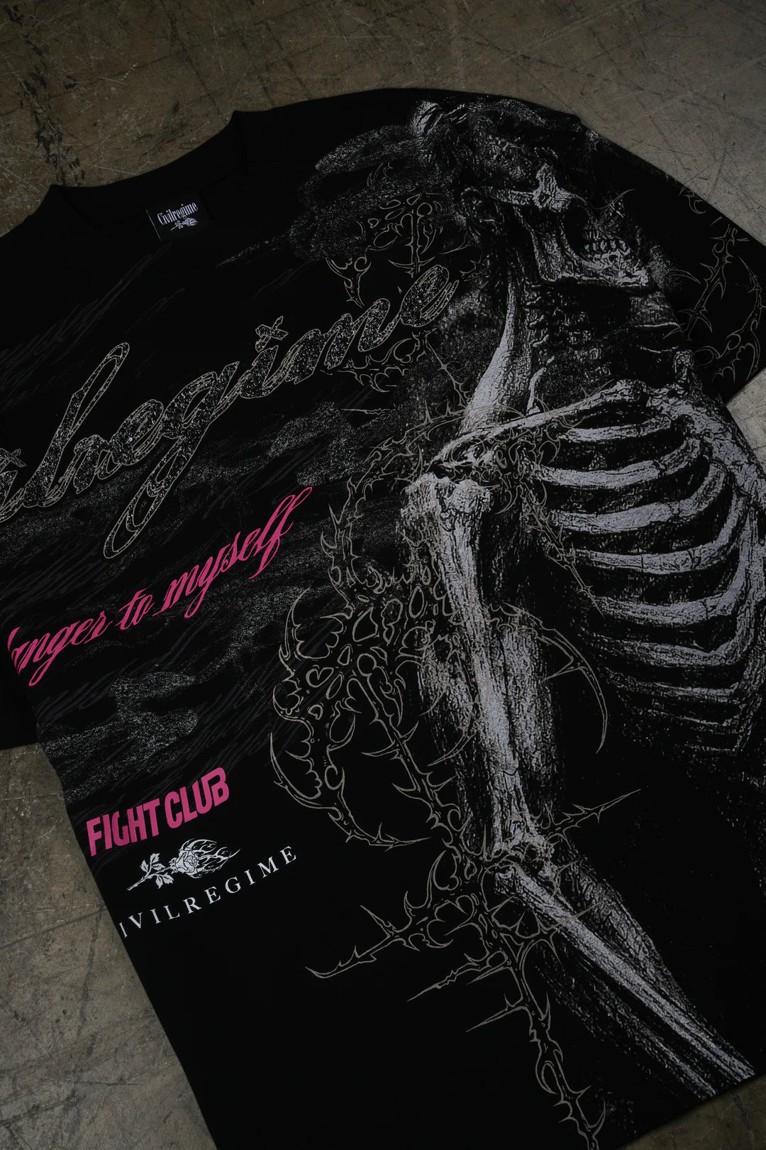 Second Coming American Classic Oversized Tee in Black