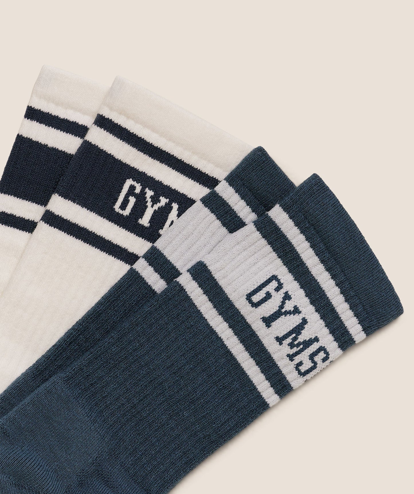 GSA-0041 Collegiate Crew Sock 2pk - GS Stealth Blue