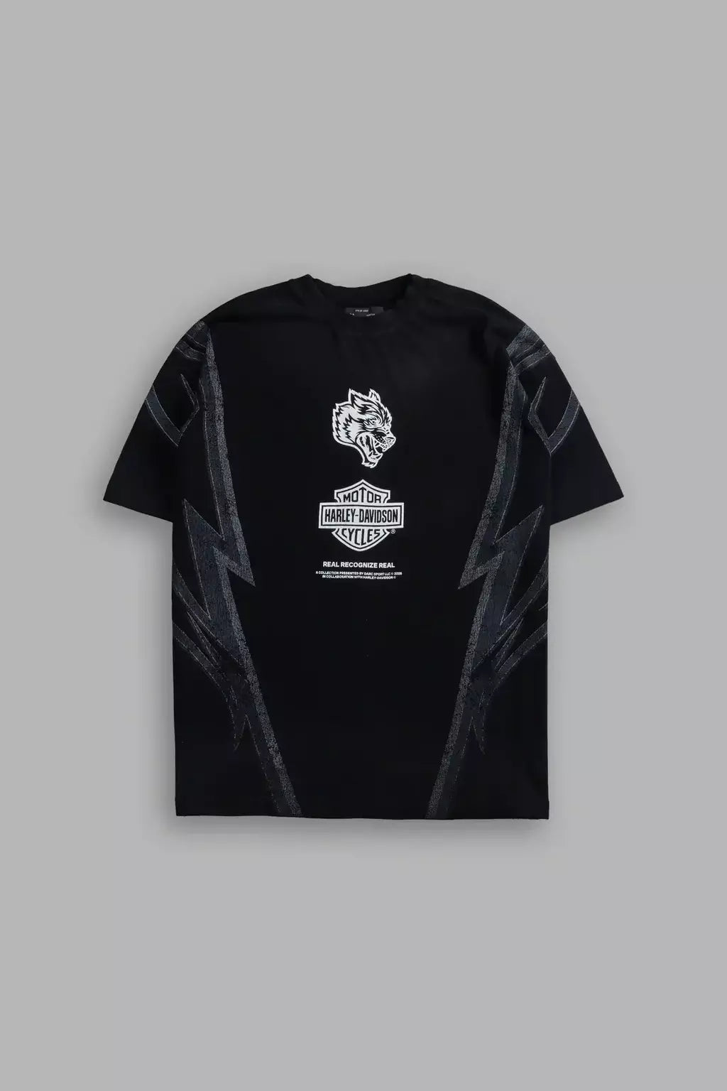 DS/HAR-0064 Real Recognize Real Unisex “Premium” Oversized Tee in Black