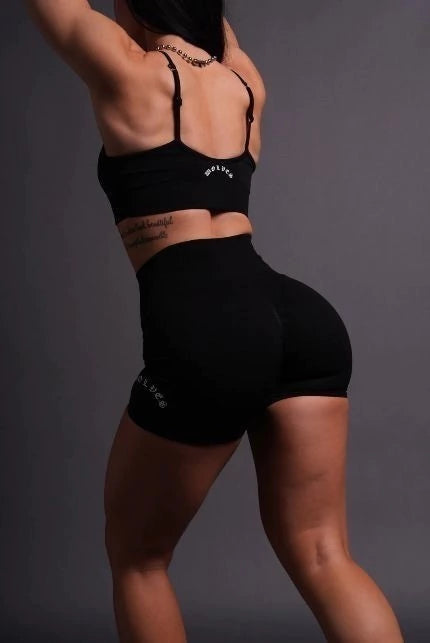 DSHE-0038 Chopper Everson Seamless “Valencourt” Shorts in Black
