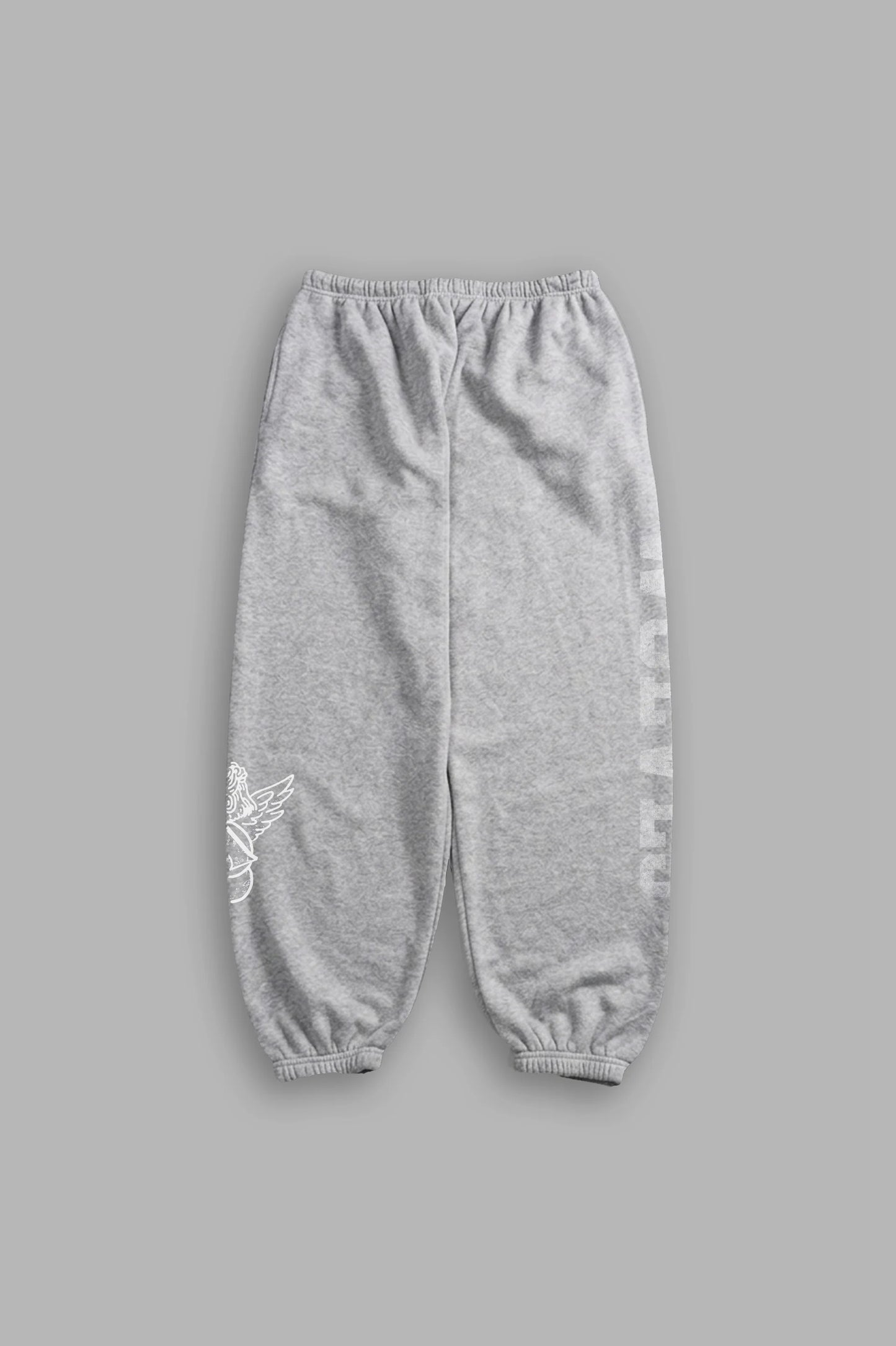 DS-0184 Est MMXV Lightweight Lounger Sweat Pants in Light Athletic Gray