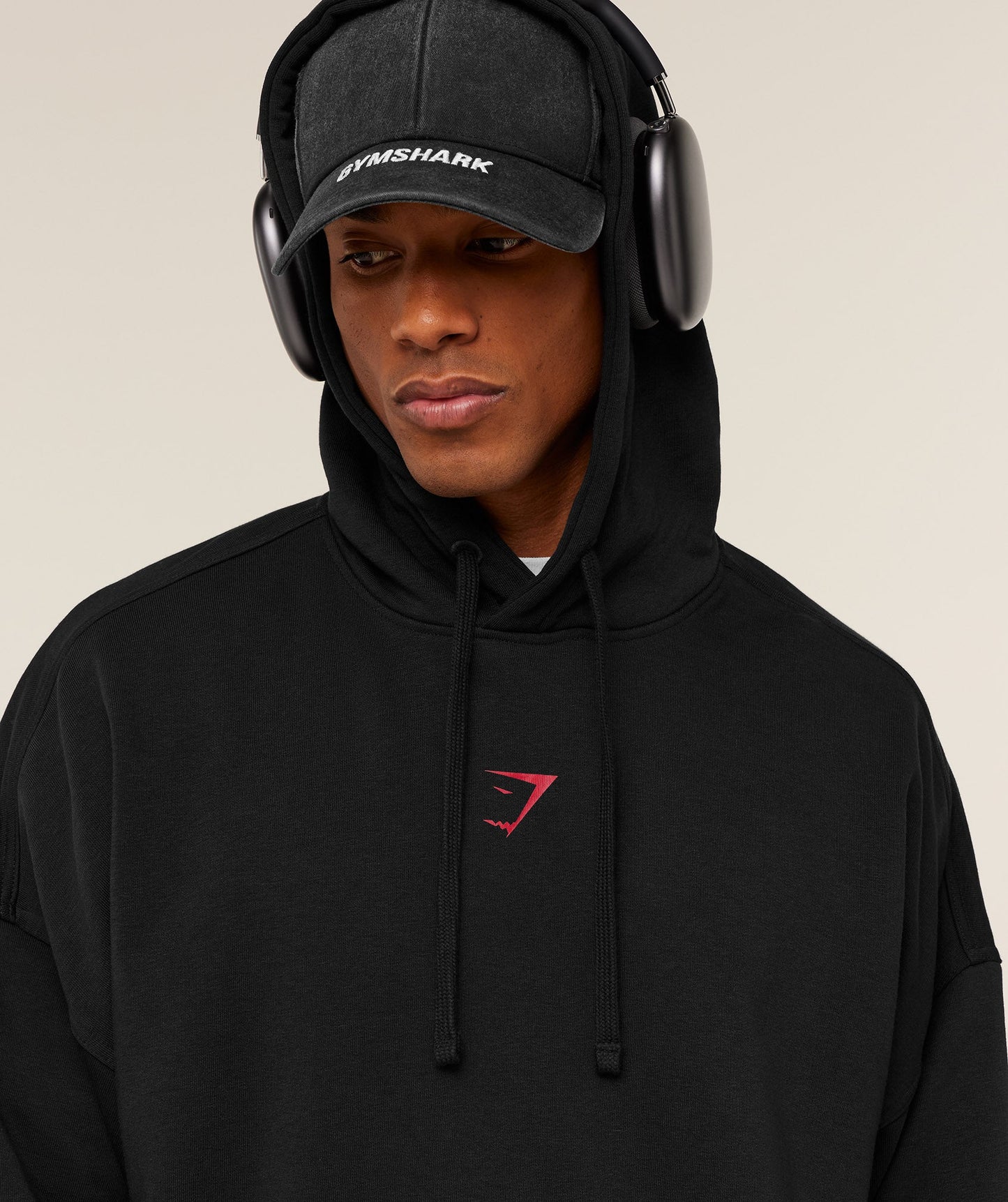 GS-0074 Power Hoodie - Black/Conditioning Red