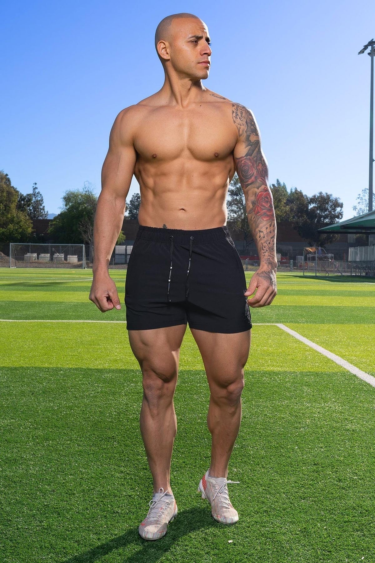 101 - Bodybuilding Short Shorts - All Black