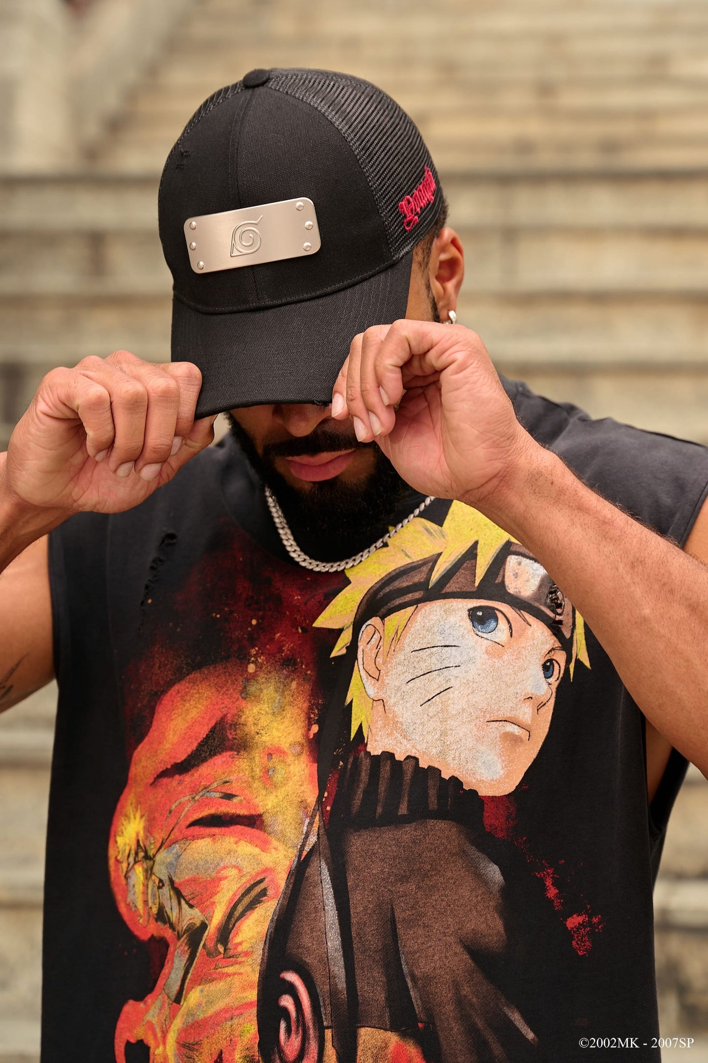 9049 - Naruto Forehead Protector Hats - Black