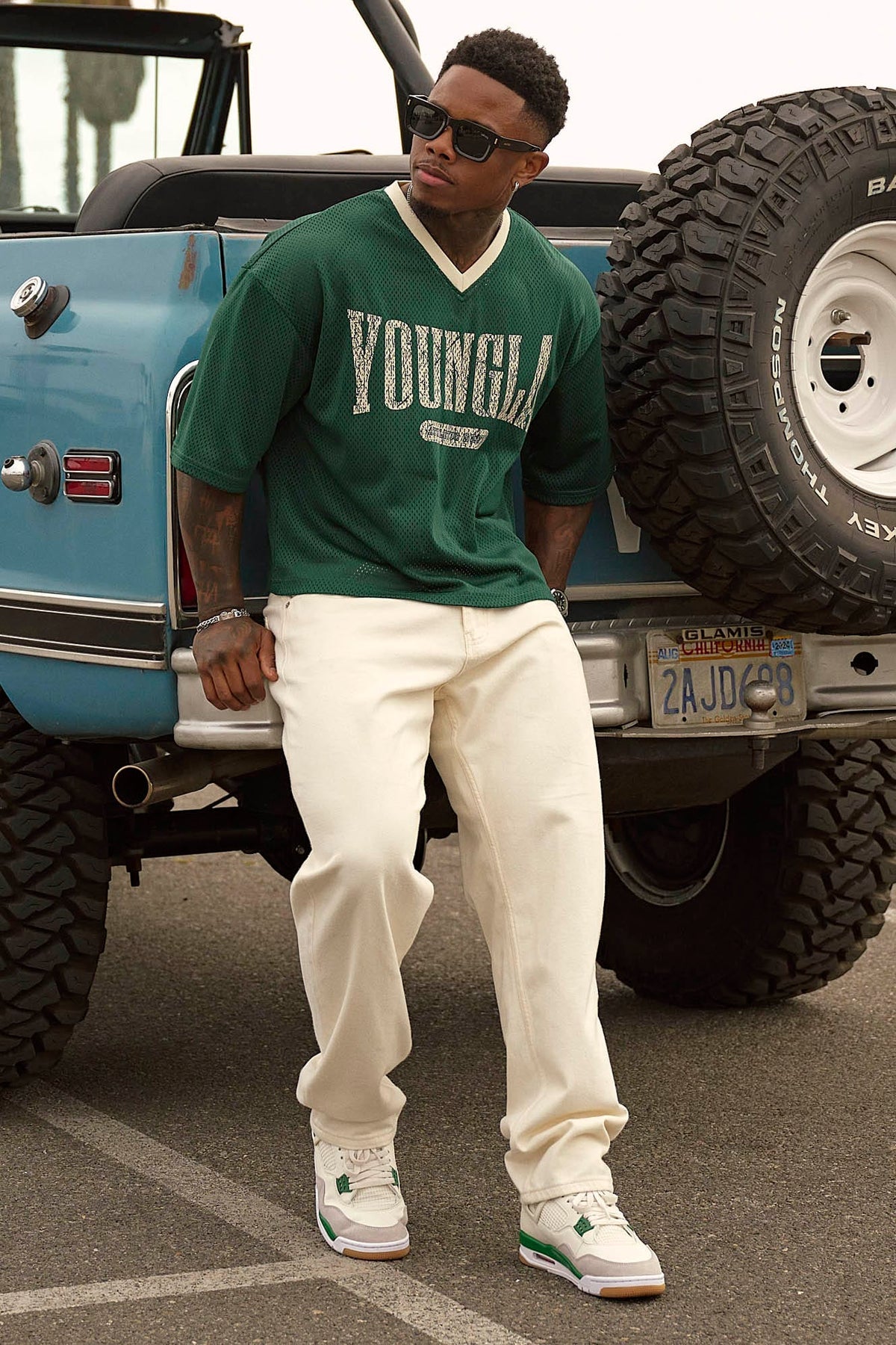 4187 - Varsity Football Cropped Jersey - Green