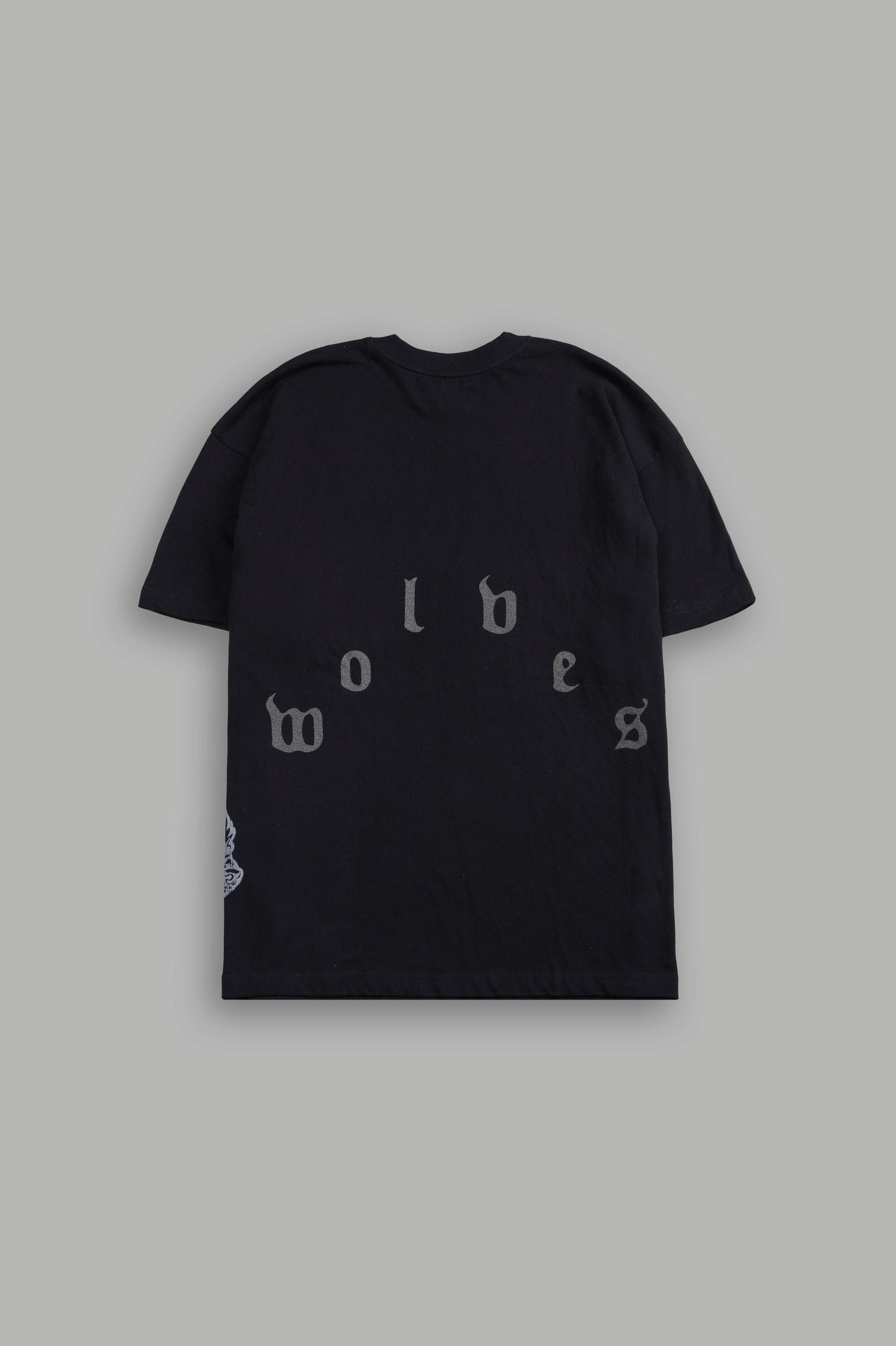 DS-0286 Darc Joke Side-By-Side Series Premium Oversized Tee in Black