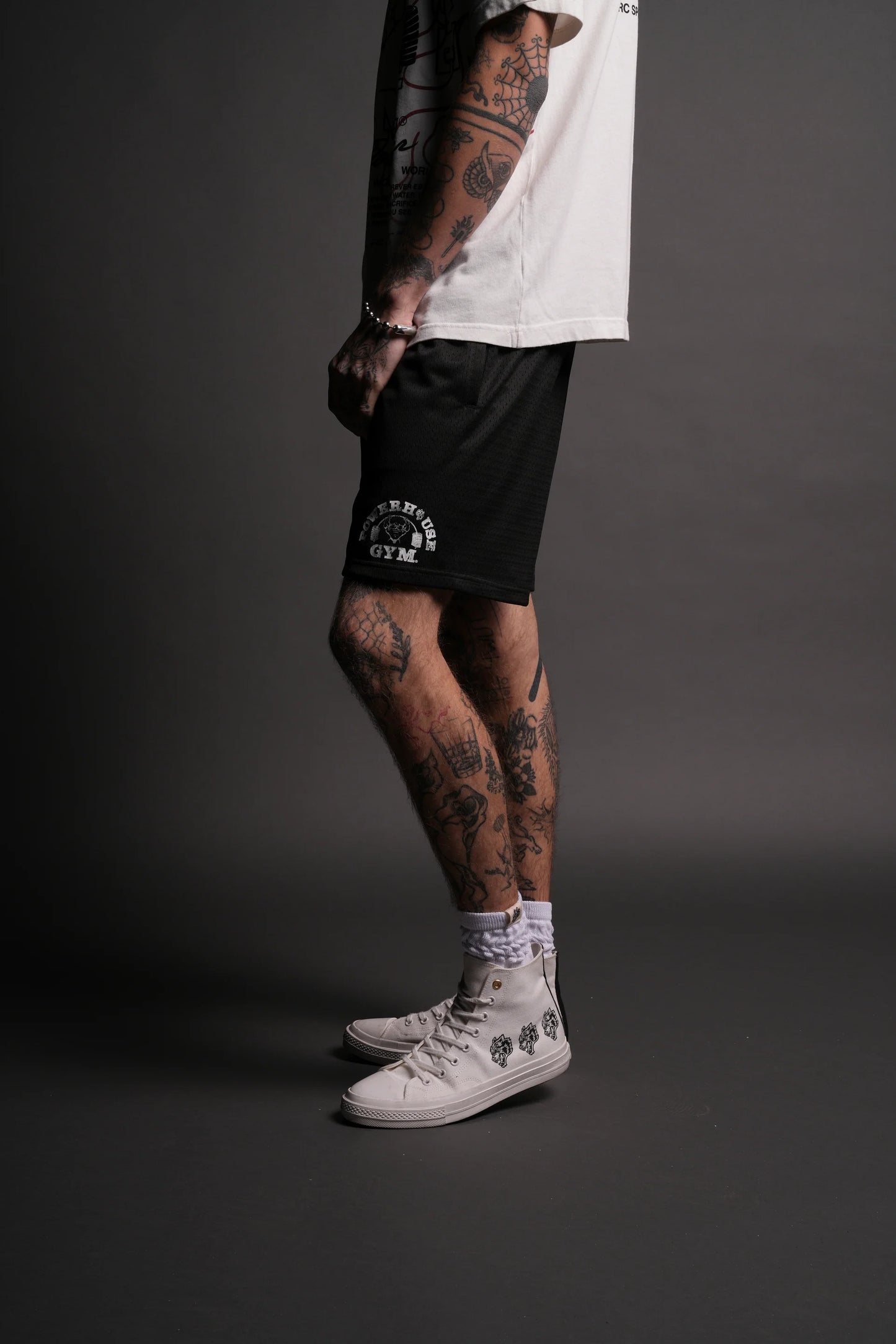 DS-0124 NFGU Powerhouse Mesh Shorts in Black