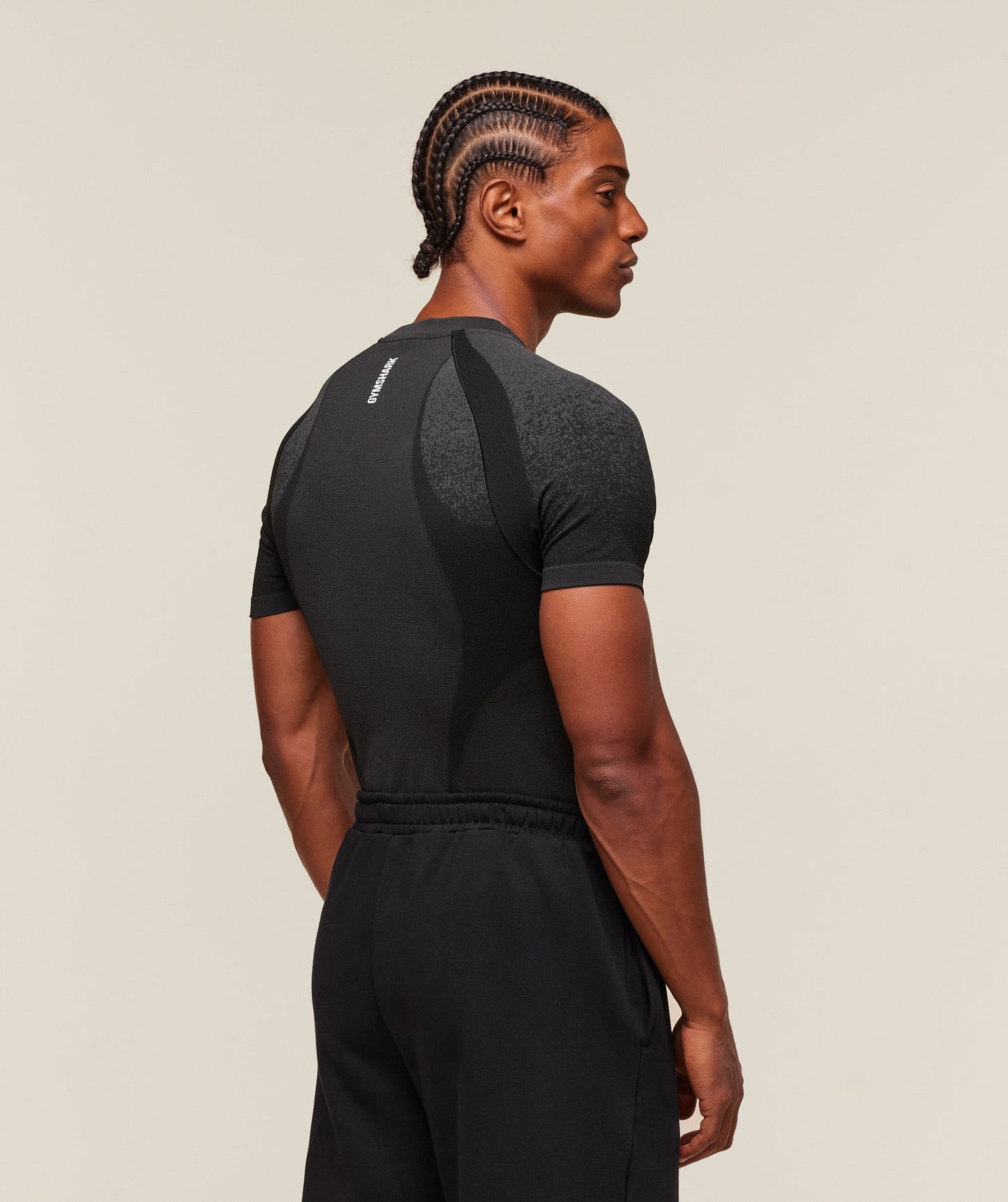 GS-0067 Shadow Seamless T-Shirt - Black
