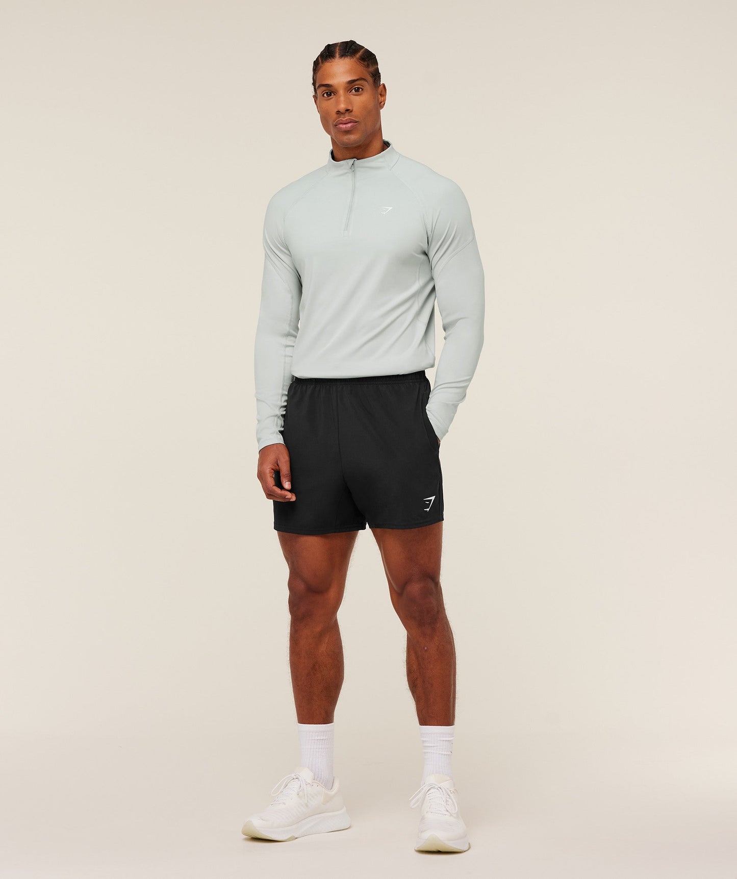 GS-0054 Performance 1/4 Zip - Light Grey
