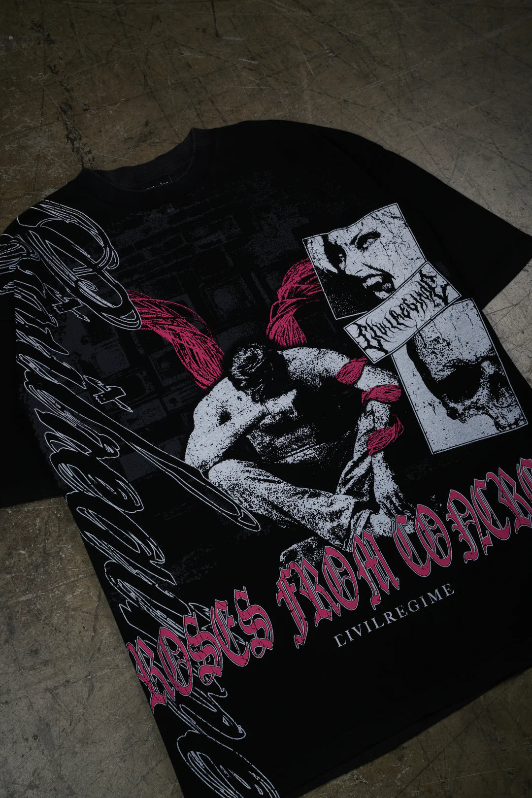 Baggage American Classic Oversized Tee in Vintage Black