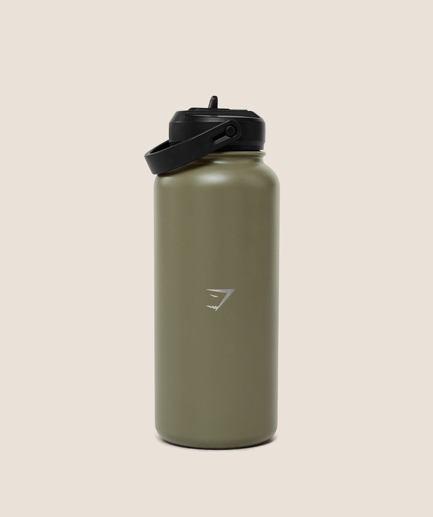 GSA-0042 Gymshark Metal Insulated Straw Bottle 1L - GS Grounded Green