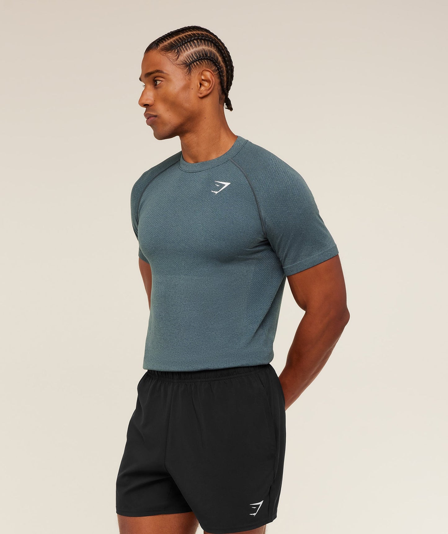 GS-0085 Vital Seamless T-Shirt - Iron Blue / Stealth Blue
