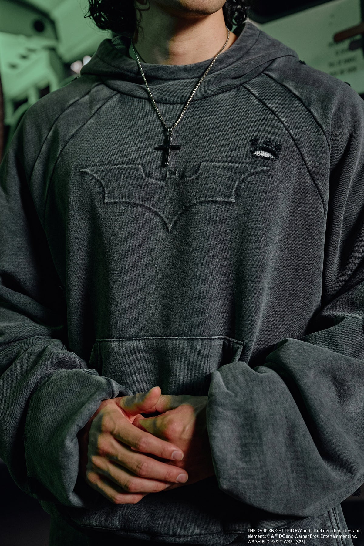 5218 - BATMAN STREET HOODIES - GREY WASH