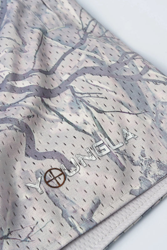 1117 - TREE CAMO MESH SHORTS - TAN TREE CAMO