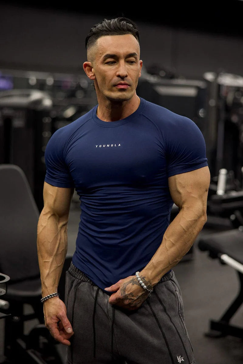 4193 - CLASSIC COMPRESSION TEES - NAVY