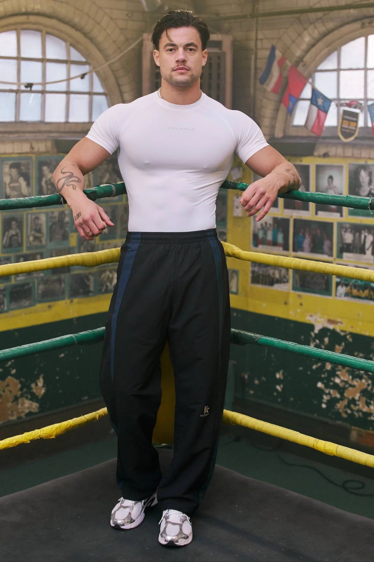 2057 - FIGHT WEEK TRACKSUIT PANTS - BLACK / NAVY