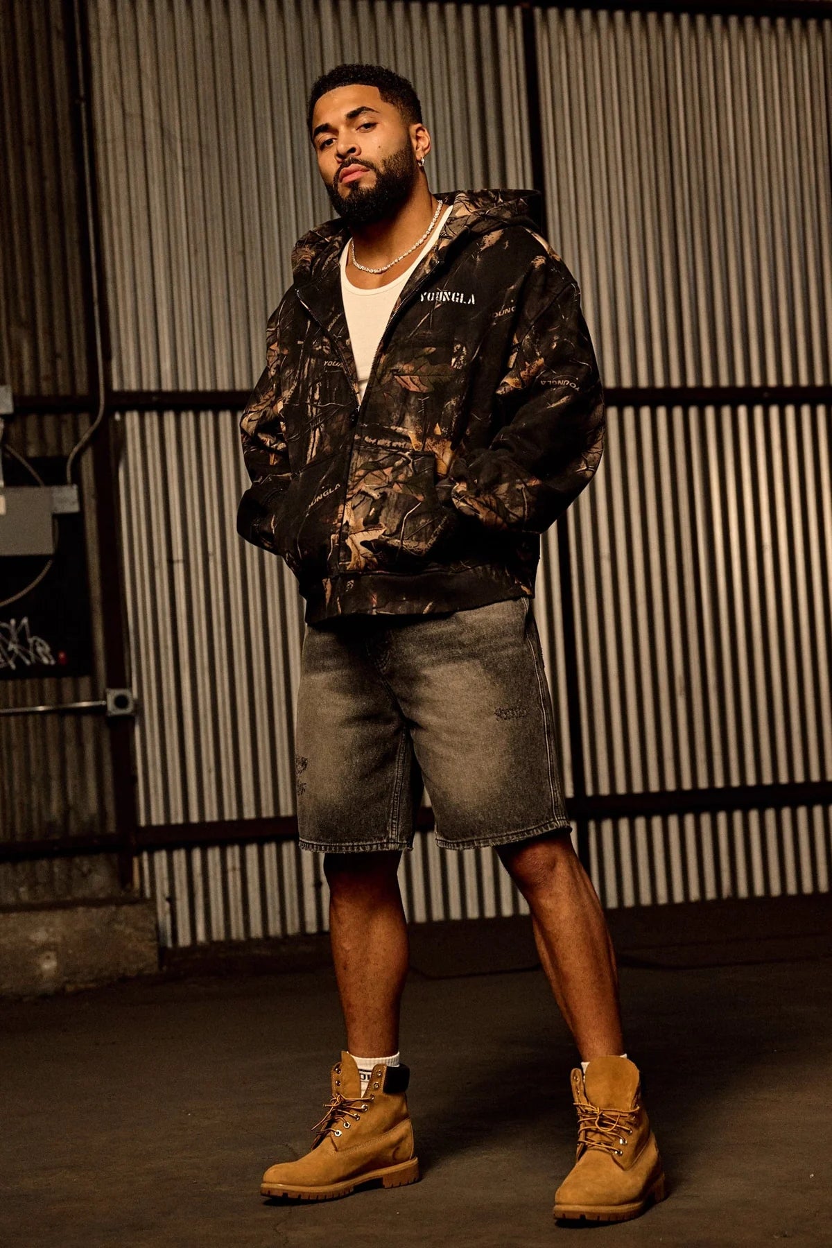 5116 - Tree Camo Collection - Zip Ups Black Tree Camo