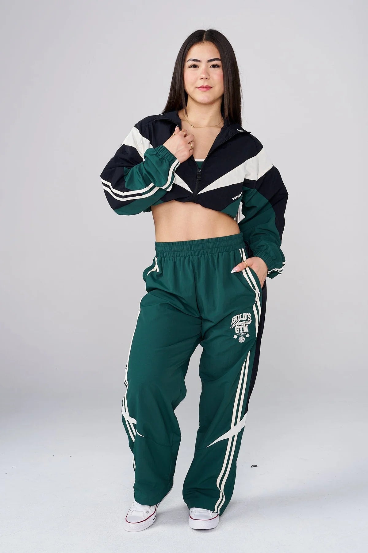 W2244 - GOLDS IRON LEGACY TRACK PANT - Green