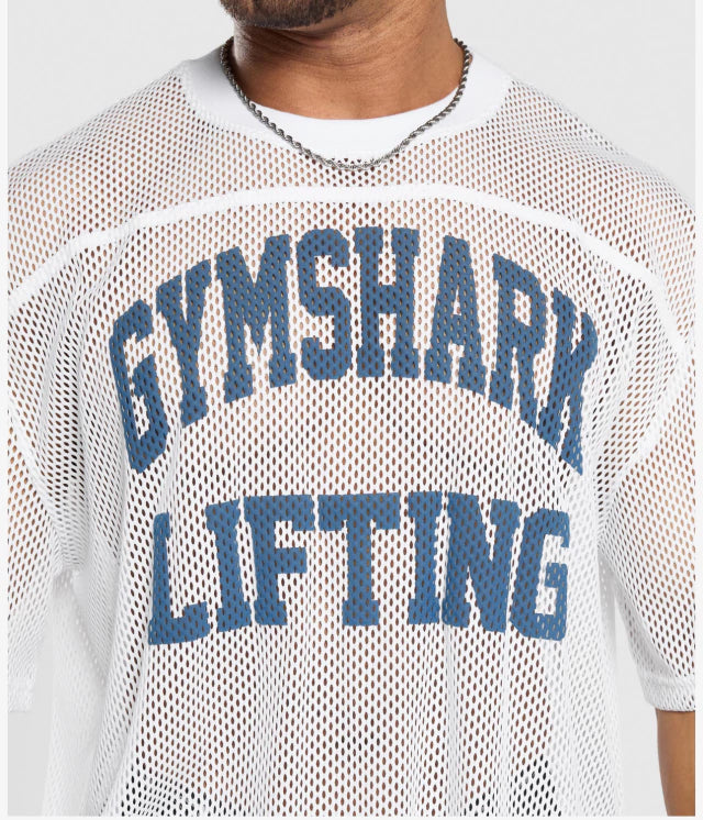 GS-0004 Mesh Oversized T-Shirt - White