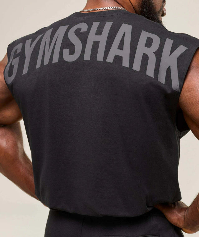GS-0008 Power Cut Off Tank Black/Asphalt Grey