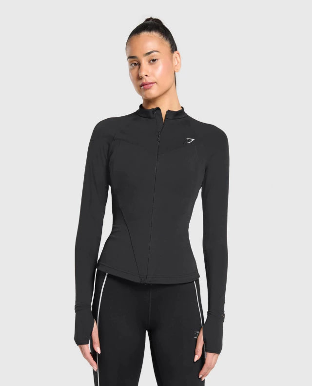 RUNNING FULL ZIP JACKET Black
