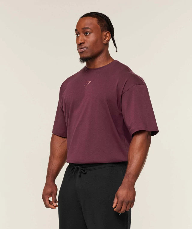 GS-0001 Power T-Shirt - GS Impact Burgundy