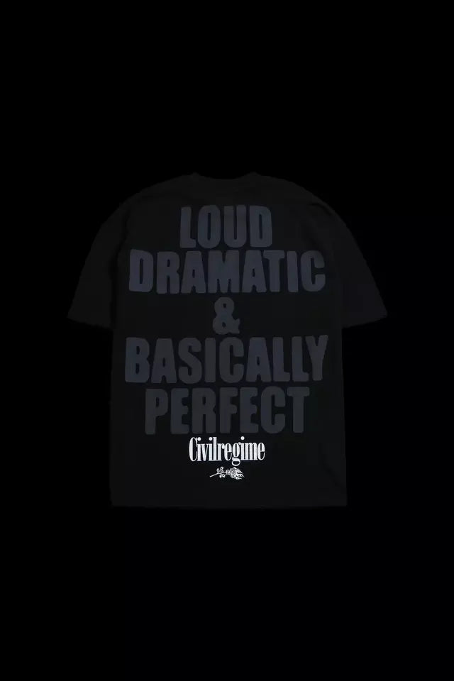 Devilish Leo American Classic Oversized Tee in Black