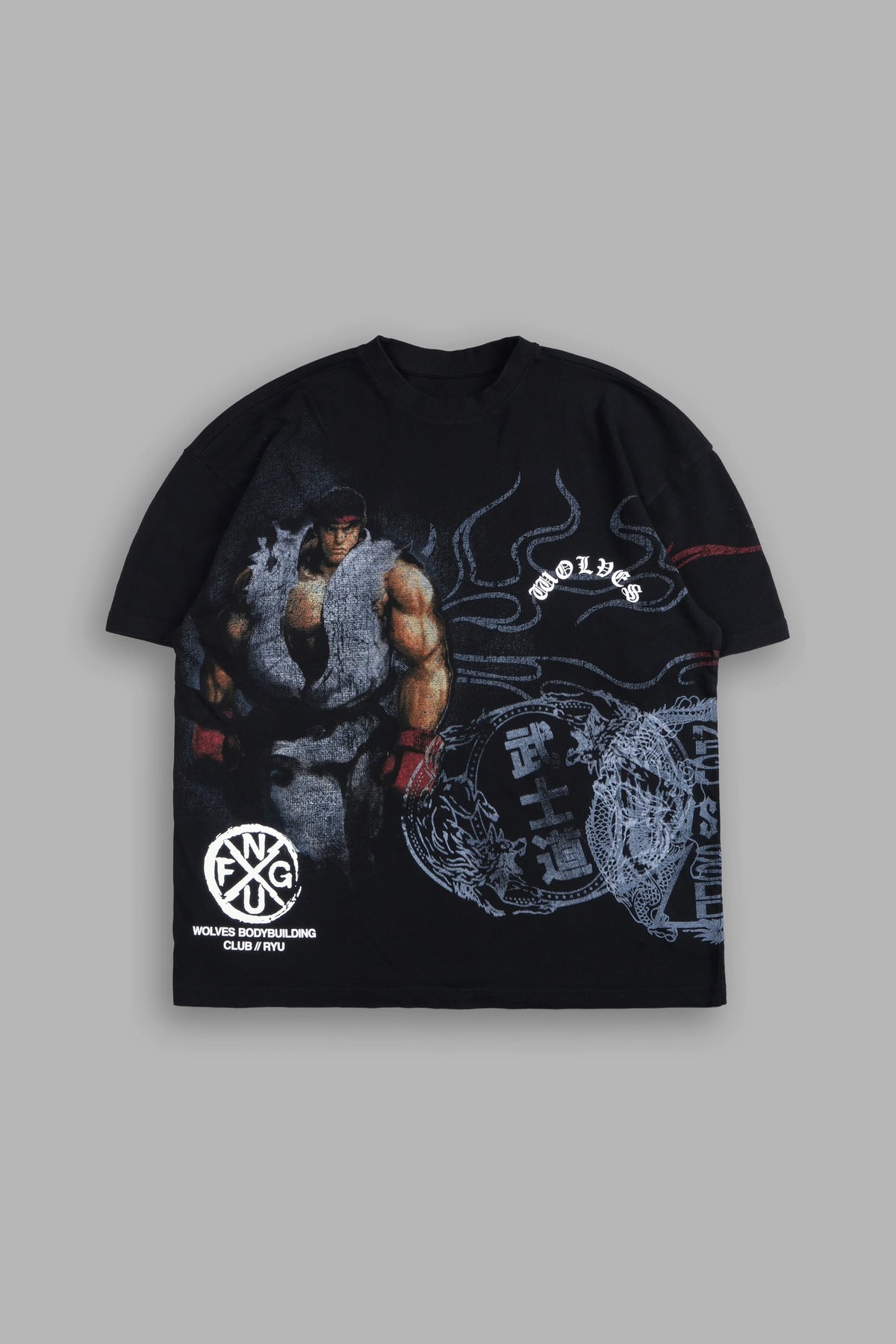 DS-0340 STREET FIGHTER X DARC SPORT "MYSTERY" TEE IN BLACK