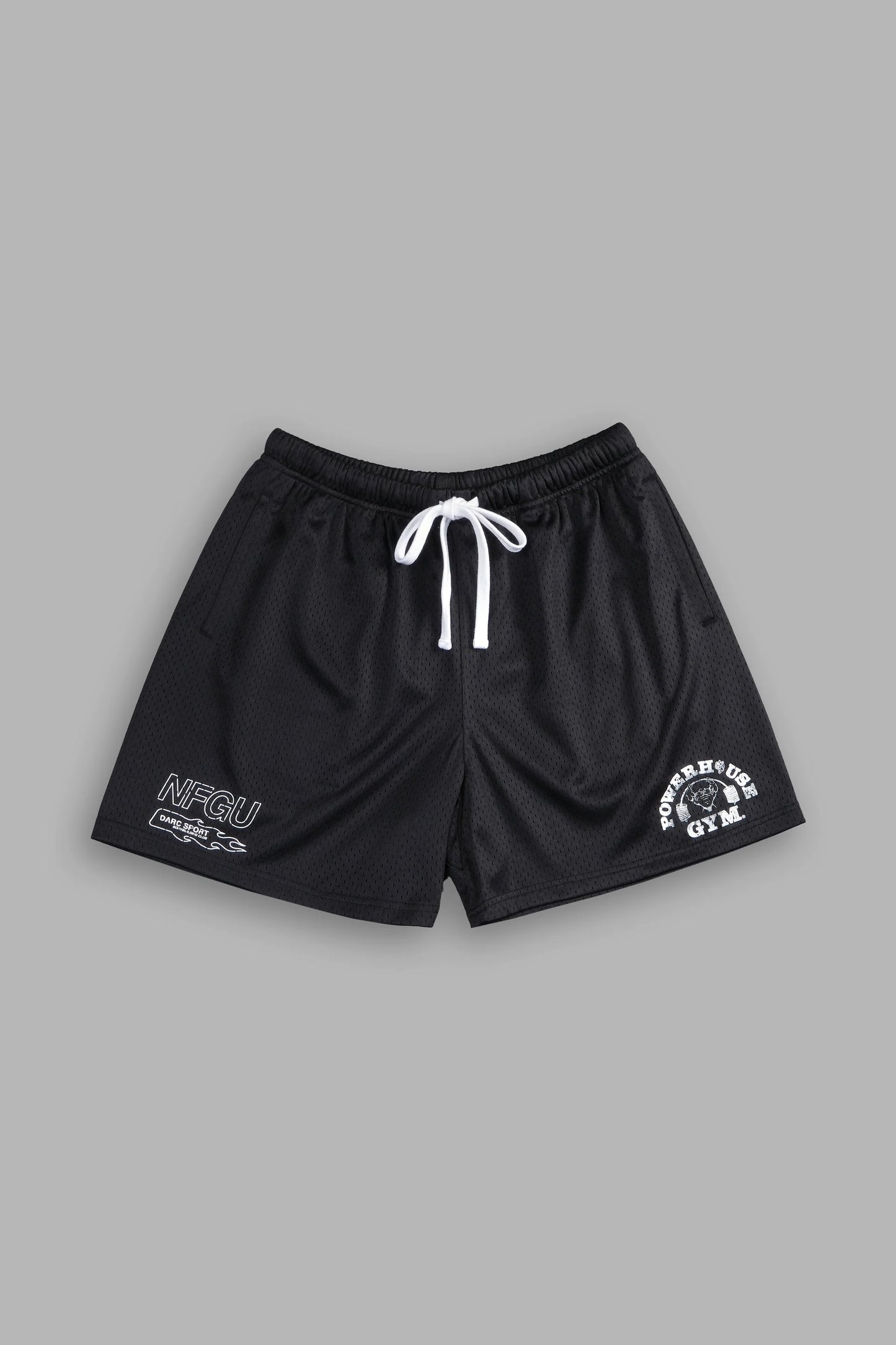 DS-0124 NFGU Powerhouse Mesh Shorts in Black