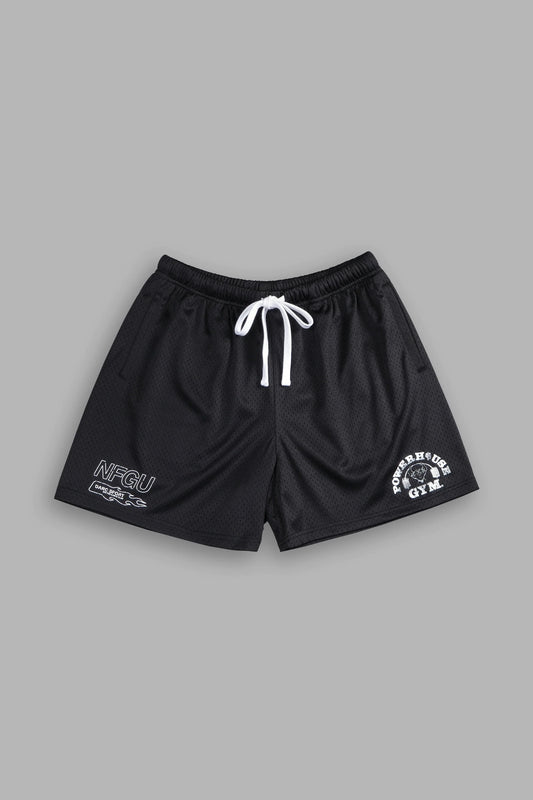 DS-0124 NFGU Powerhouse Mesh Shorts in Black