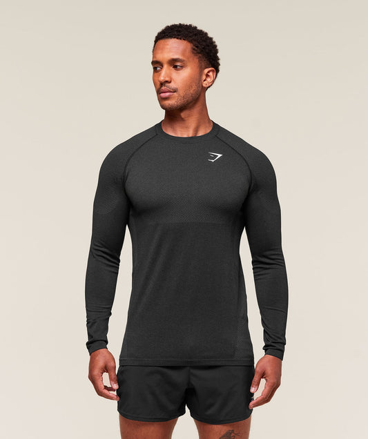 GS-0140 Vital Long Sleeve T-Shirt - Black/Silhouette Grey