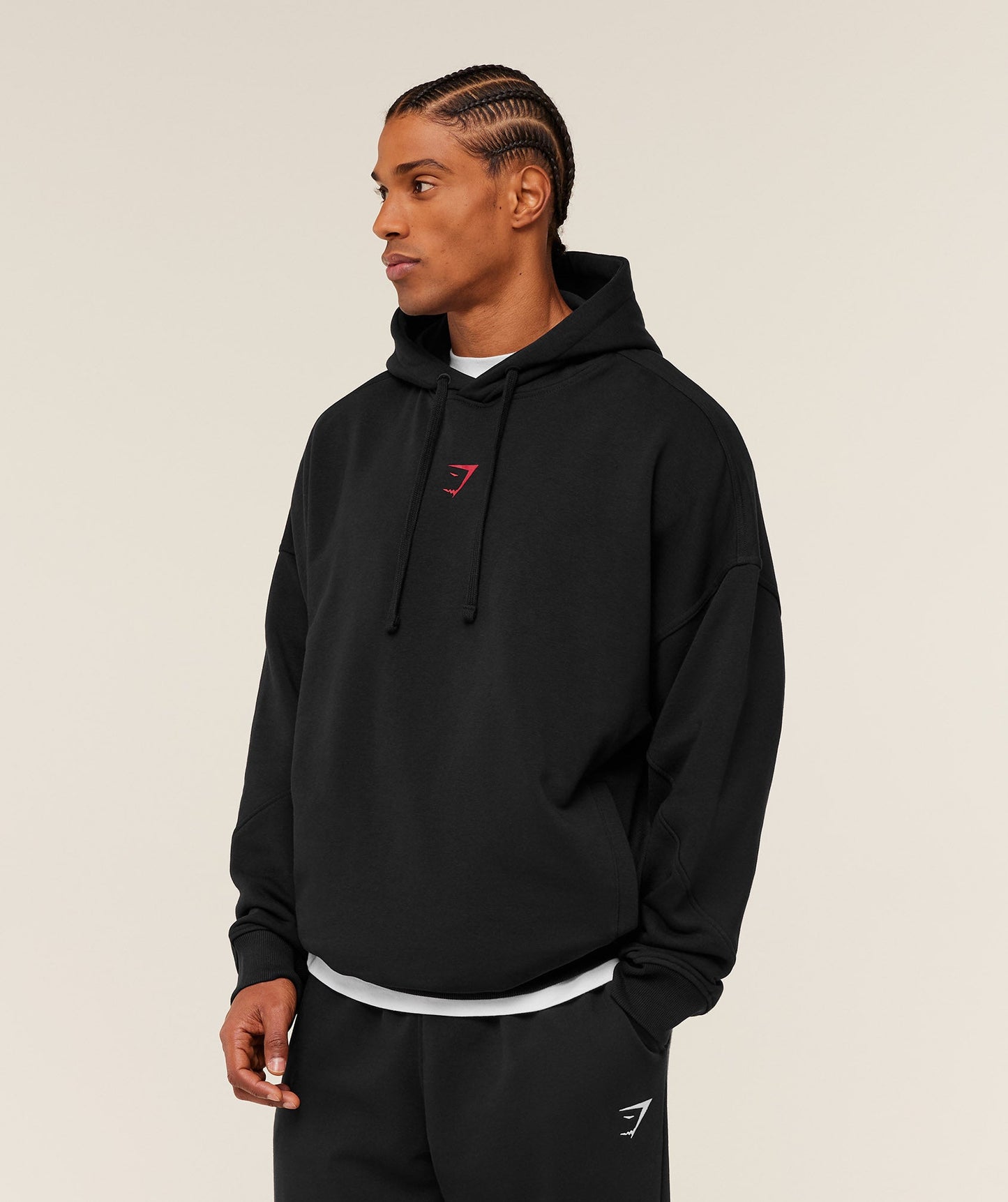 GS-0074 Power Hoodie - Black/Conditioning Red