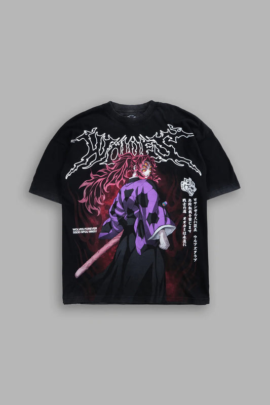 DS-0143 Blood Moon Premium Oversized Tee in Black