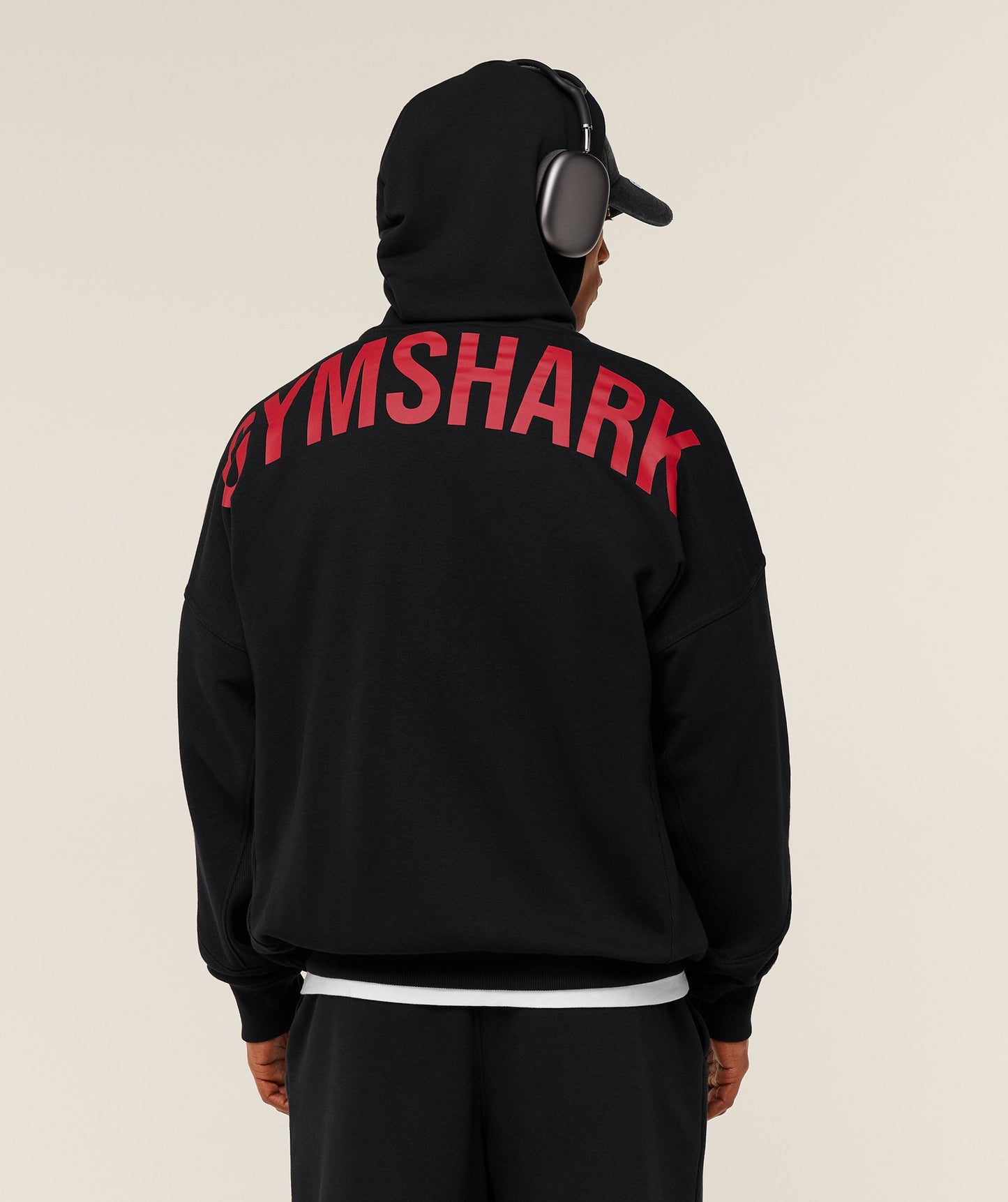 GS-0074 Power Hoodie - Black/Conditioning Red