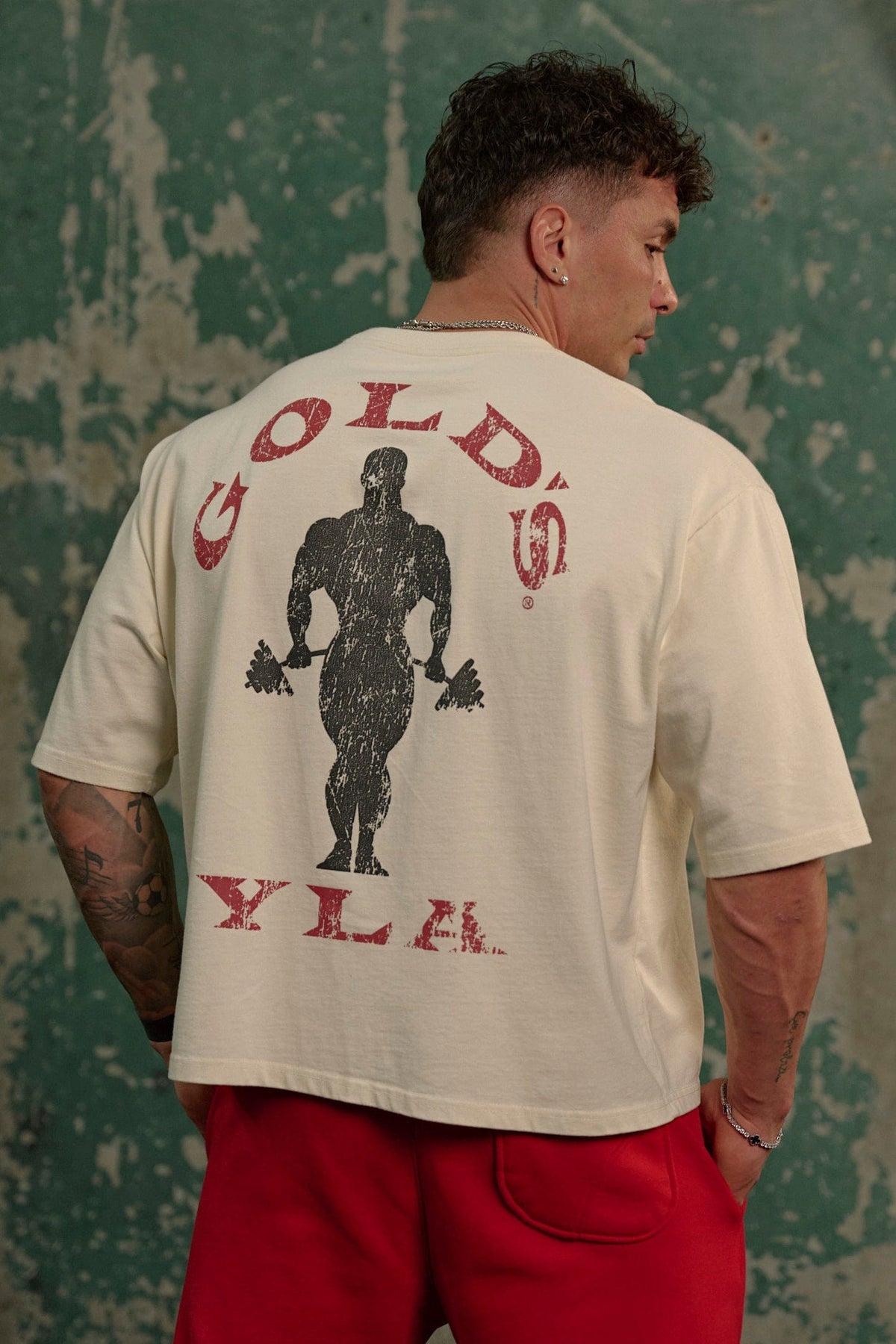 4002 - Golds Gym New Age Tee - Off-White