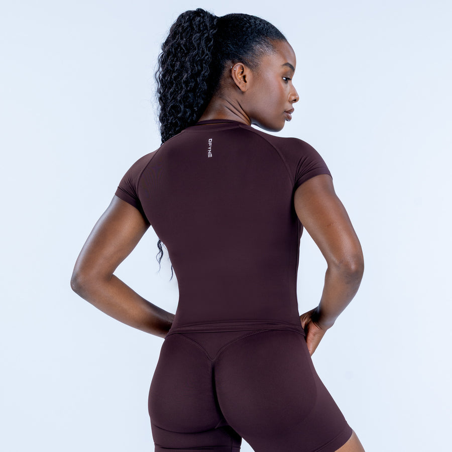 Impact Short Sleeve Top - Espresso