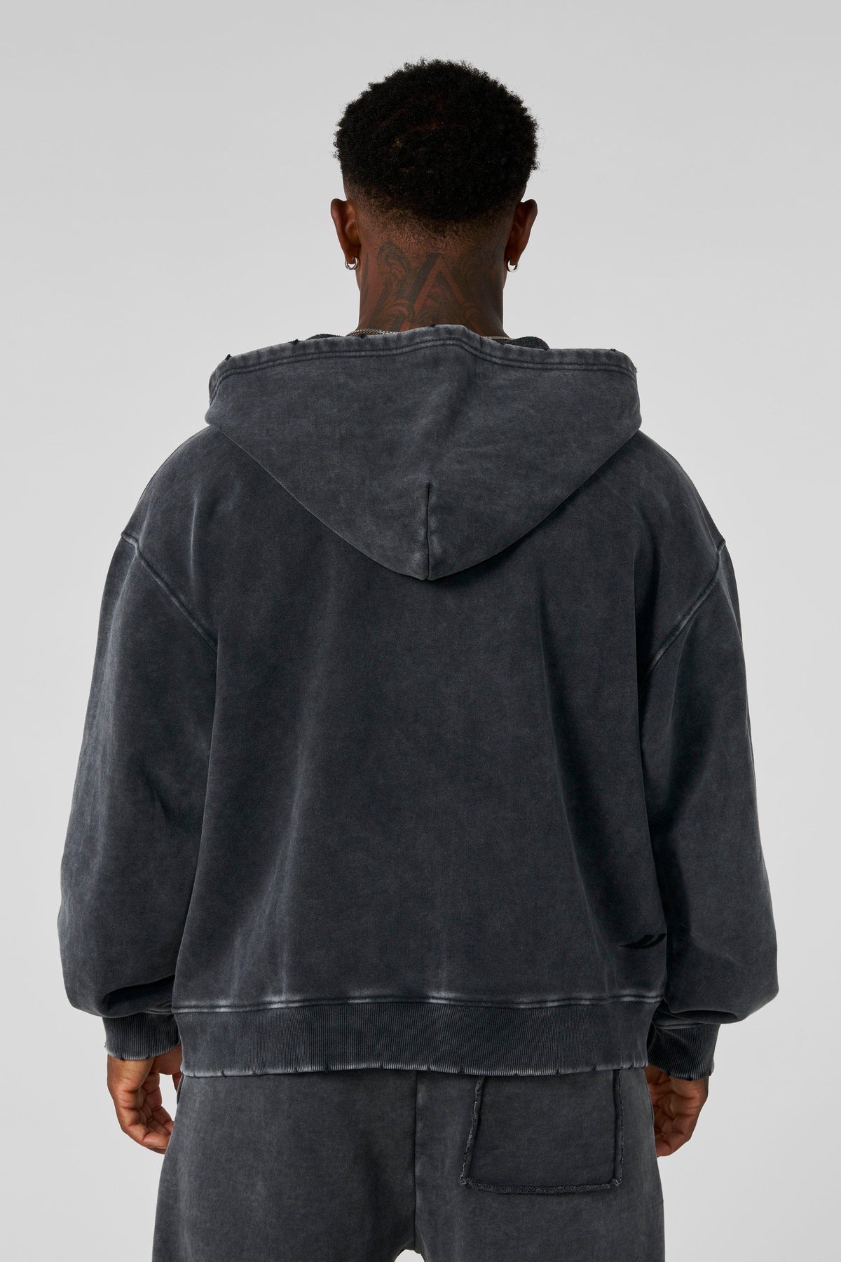 5102 - ELEVATED ESSENTIALS - ZIP-UPS - GREY WASH