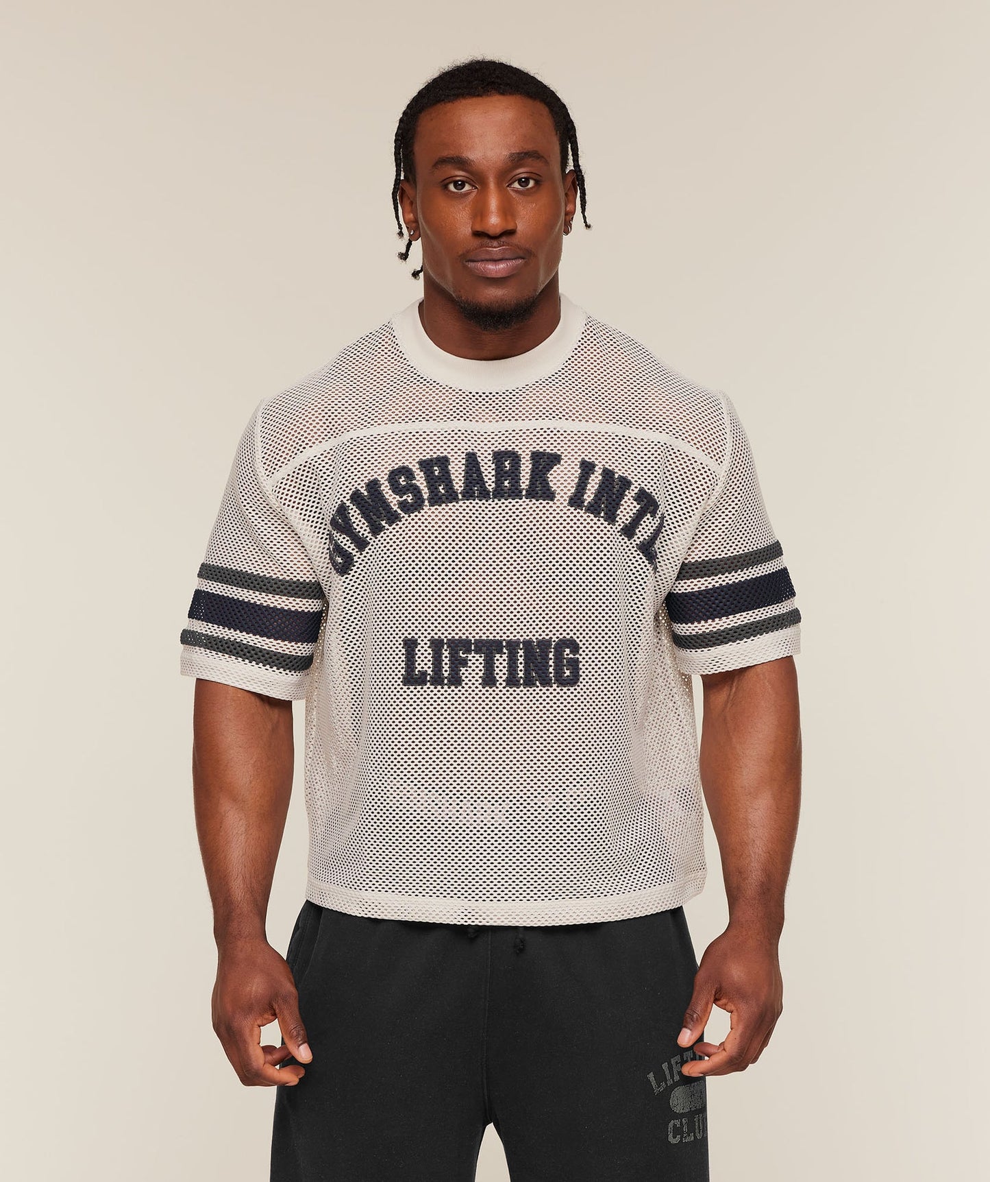 GS-0114 Collective Mesh Contrast Jersey - Tinted White