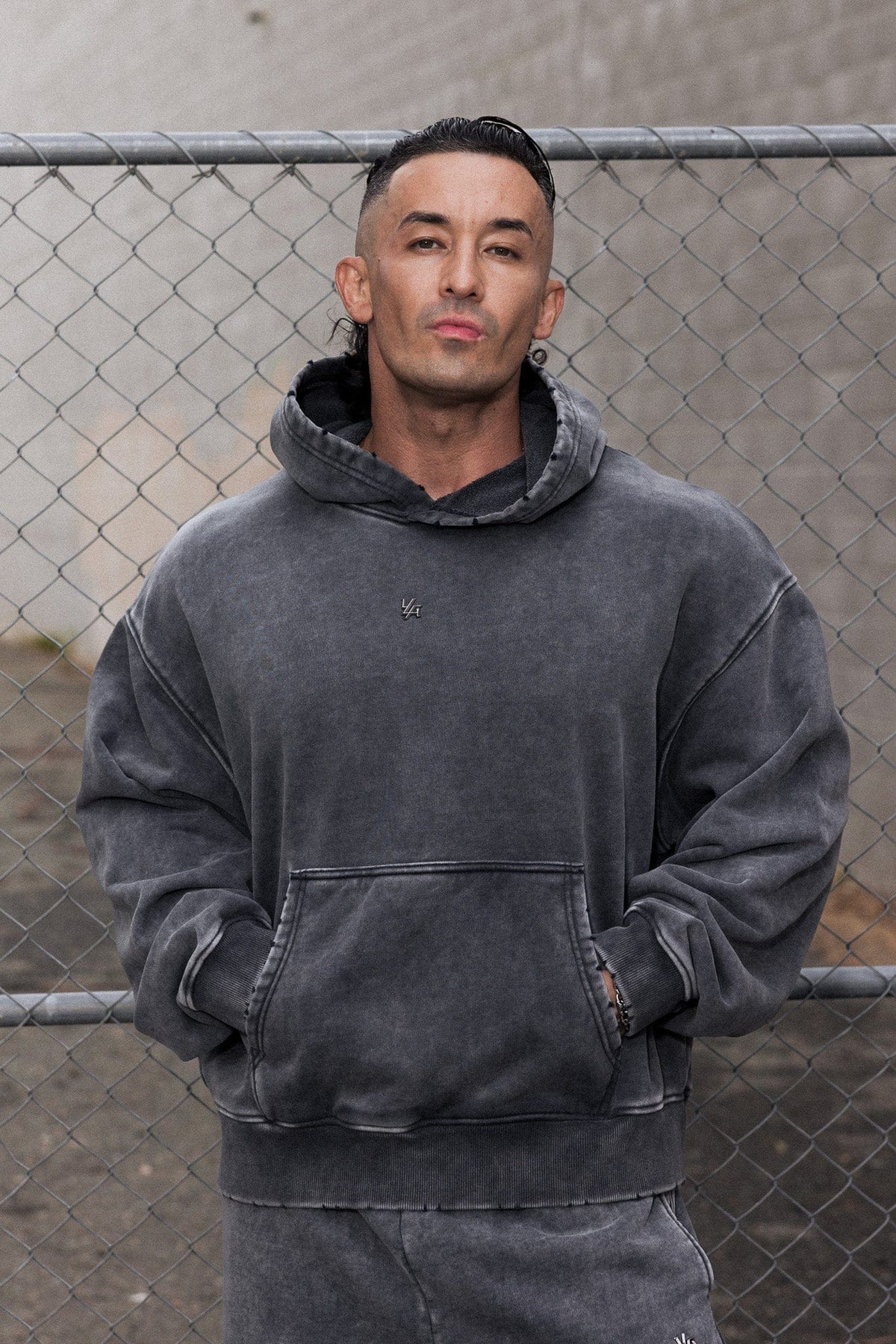 5096 - Elevated Essentials - Pullover Hoodies - Grey Wash