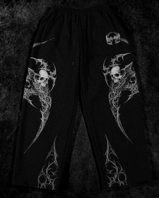BD-0066 Death Scythe Uncuffed Luxury Sweatpants [VOID BLACK]